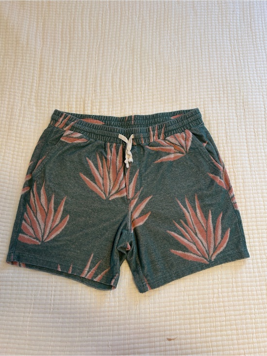 Marine Layer Other - NWT Marine Layer Terry Out Jacquard 4" Short Deep Sea Agave Print Mens Small